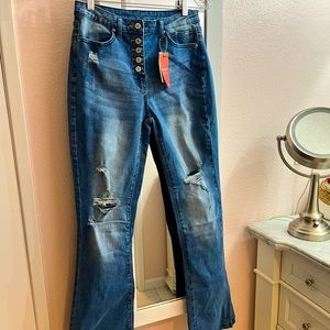 High Waist Bootcut Jeans